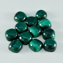 Malachite 1PC Tiny 6x6 MM Cushion Cabochon Green Splendid semi Precious Loose Gemstone