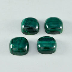 Malachite 1PC Small 7x7 MM Cushion Cabochon Green Luster semi Precious Loose Gemstones