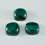 Malachite 1PC Small 8x8 MM Cushion Cabochon Green Lustrous semi Precious Semi Precious Gemstone