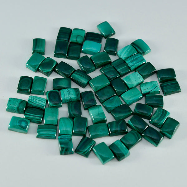 Malachite 1PC Large 9x11 MM Emerald Cabochon Green Lustrous semi Precious Gems