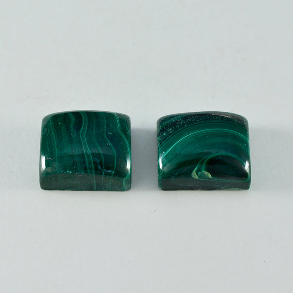 Malachite 1PC Medium 8x10 MM Emerald Cabochon Green Luster semi Precious Precious Gemstone