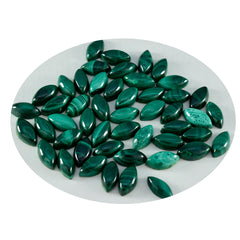Malachite 10PC Tiny 4x8 MM Marquise  Cabochon Green Superior semi Precious Loose Gemstone