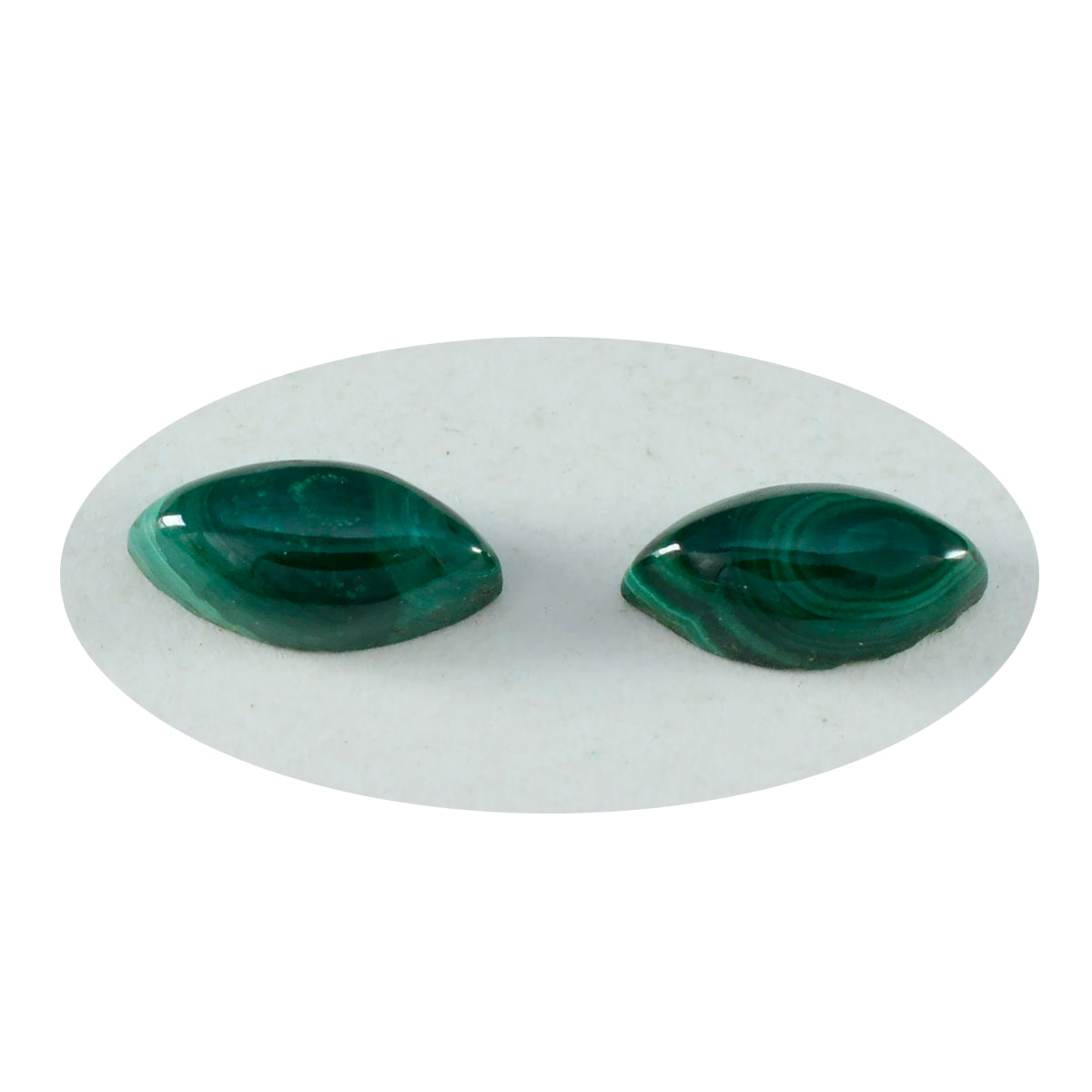 Malachite 1PC Small 6x12 MM Marquise  Cabochon Green Fiery semi Precious Semi Precious Gemstone