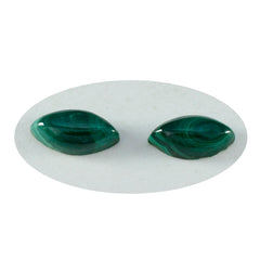 Malachite 1PC Small 6x12 MM Marquise  Cabochon Green Fiery semi Precious Semi Precious Gemstone