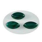 Malachite 1PC Medium 7x14 MM Marquise  Cabochon Green Brilliant semi Precious Precious Gemstone