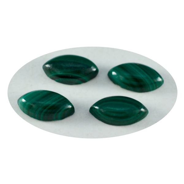 Malachite 1PC Large 8x16 MM Marquise  Cabochon Green Sparkling semi Precious Gems