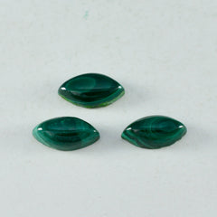 Malachite 1PC Small 5x10 MM Marquise  Cabochon Green Pure semi Precious Loose Gemstones