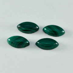 Malachite 1PC Medium 7x14 MM Marquise  Cabochon Green Brilliant semi Precious Precious Gemstone