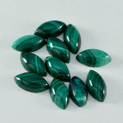 Malachite 1PC Large 8x16 MM Marquise  Cabochon Green Sparkling semi Precious Gems