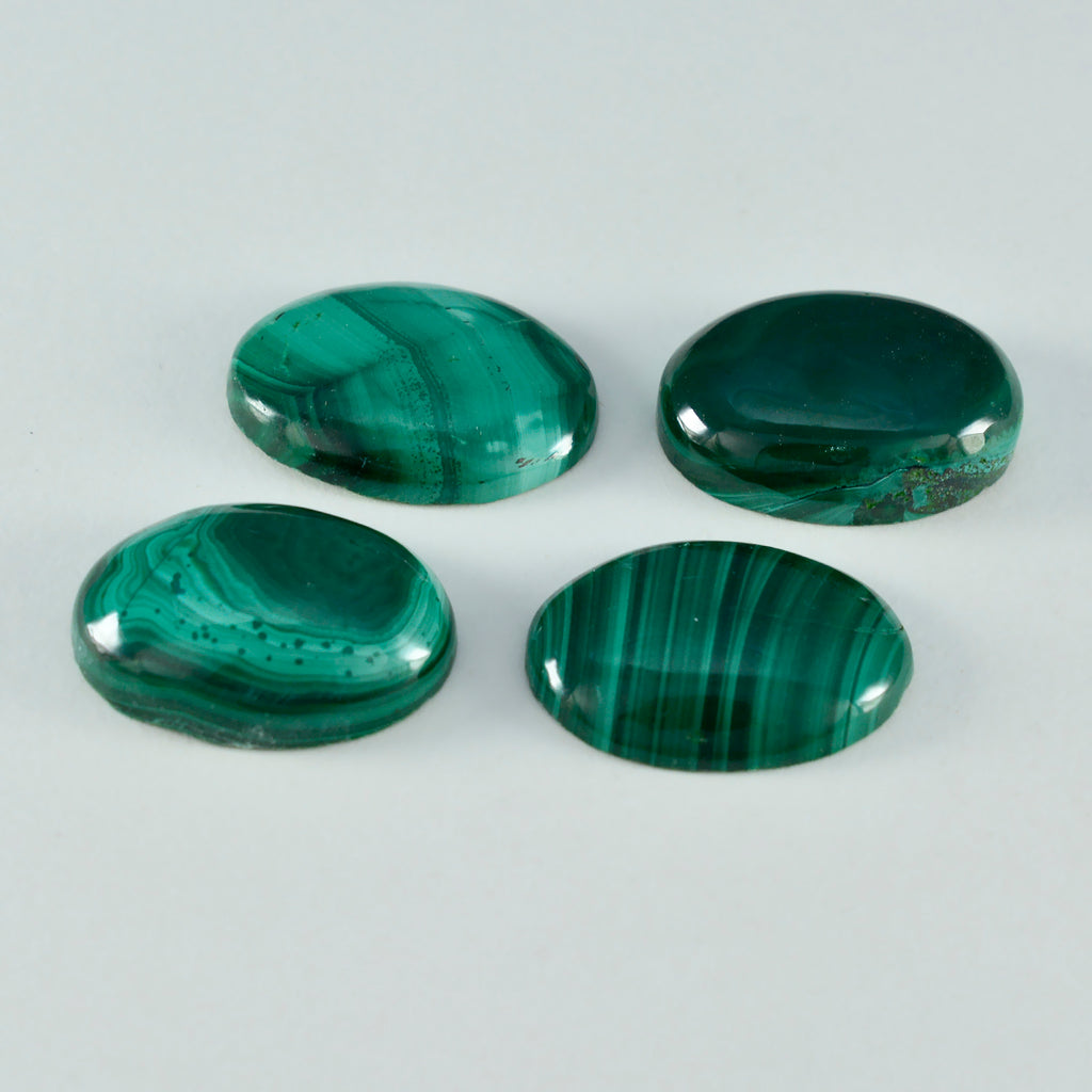 Malachite 1PC Small 6x8 MM Oval Cabochon Green Lustrous semi Precious Semi Precious Gemstone