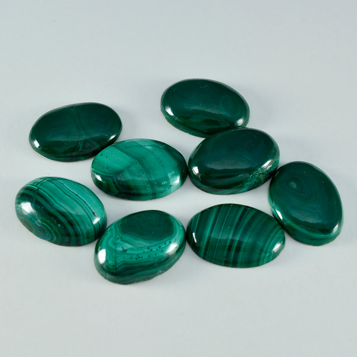 Malachite 1PC Medium 7x10 MM Oval Cabochon Green High-Quality semi Precious Loose Gems Immagine secondaria del prodotto