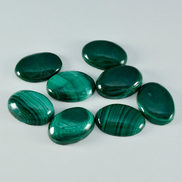 Malachite 1PC Small 7x9 MM Oval Cabochon Green Fine semi Precious Gems