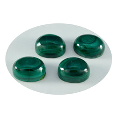 Malachite 1PC Small 6x8 MM Oval Cabochon Green Lustrous semi Precious Semi Precious Gemstone