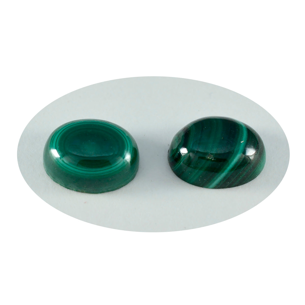Malachite 1PC Small 7x9 MM Oval Cabochon Green Fine semi Precious Gems