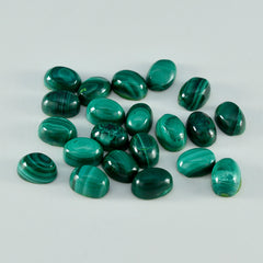Malachite 10PC Tiny 3x5 MM Oval Cabochon Green Polished semi Precious Loose Gems