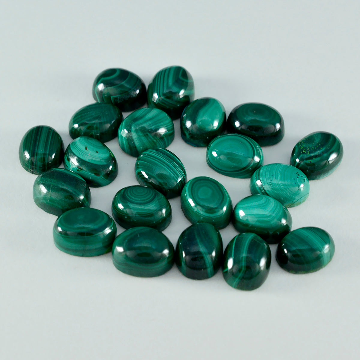 Malachite 10PC Tiny 4x6 MM Oval Cabochon Green Splendid semi Precious Loose Gemstone