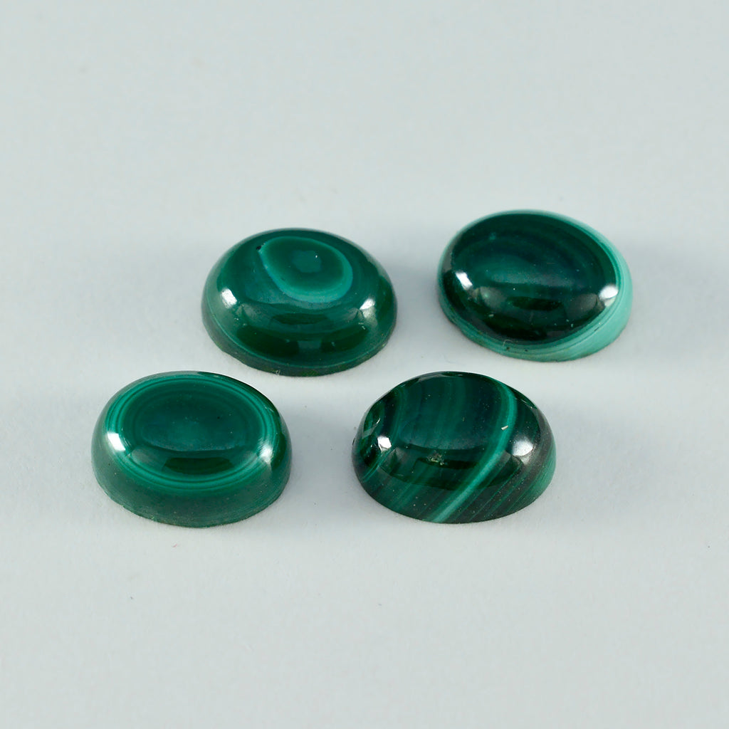Malachite 1PC Small 6x8 MM Oval Cabochon Green Lustrous semi Precious Semi Precious Gemstone