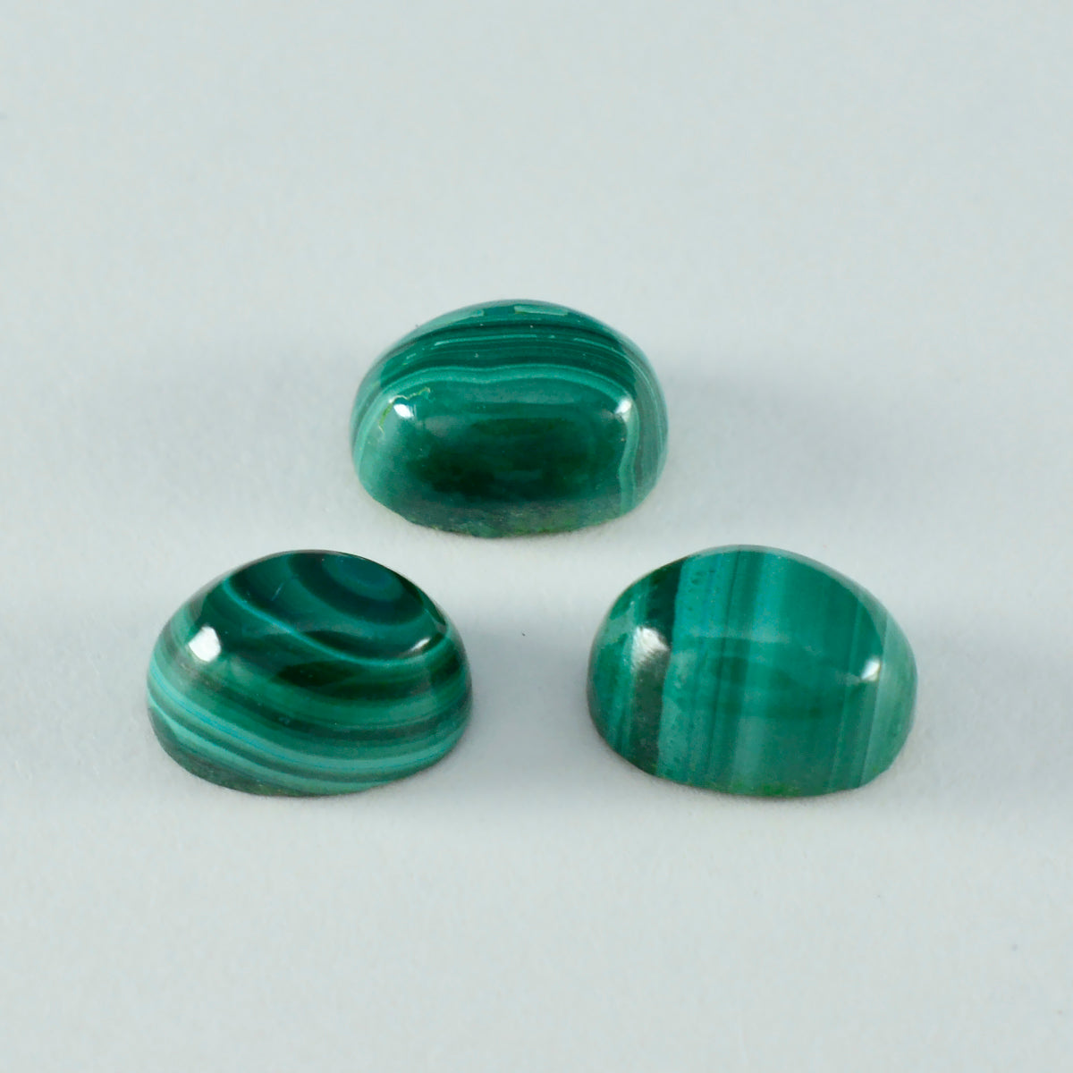 Malachite 1PC Medium 8x10 MM Oval Cabochon Green Natural semi Precious Loose Gemstone