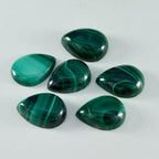 Malachite 1PC Large 10x12 MM Pear Cabochon Green Splendid semi Precious Semi Precious Gemstone