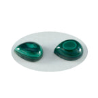 Malachite 1PC Tiny 5x7 MM Pear Cabochon Green Natural semi Precious Loose Gemstone