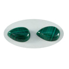 Malachite 1PC Small 6x9 MM Pear Cabochon Green Superior semi Precious Semi Precious Gemstone