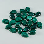 Malachite 1PC Tiny 5x7 MM Pear Cabochon Green Natural semi Precious Loose Gemstone