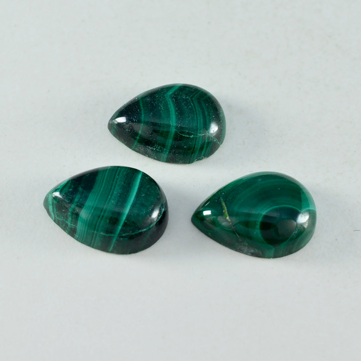 Malachite 1PC Small 6x9 MM Pear Cabochon Green Superior semi Precious Semi Precious Gemstone