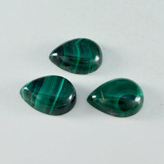 Malachite 1PC Small 6x9 MM Pear Cabochon Green Superior semi Precious Semi Precious Gemstone