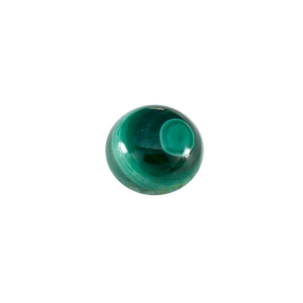 Malachite 1PC Large 11x11 MM Round Cabochon Green Polished semi Precious Loose Gems