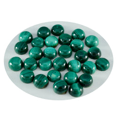 Malachite 1PC Tiny 6x6 MM Round Cabochon Green Superior semi Precious Loose Gemstone