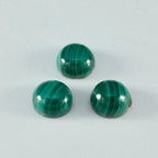 Malachite 1PC Medium 9x9 MM Round Cabochon Green Brilliant semi Precious Precious Gemstone