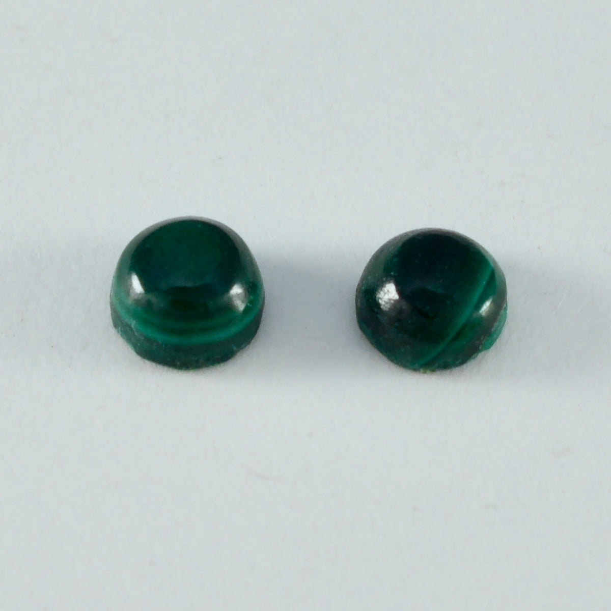 Malachite 1PC Tiny 6x6 MM Round Cabochon Green Superior semi Precious Loose Gemstone