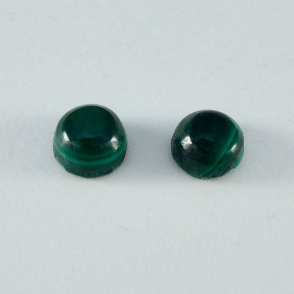 Malachite 1PC Large 11x11 MM Round Cabochon Green Polished semi Precious Loose Gems