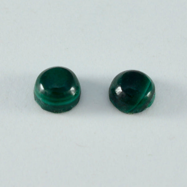Malachite 1PC Large 11x11 MM Round Cabochon Green Polished semi Precious Loose Gems