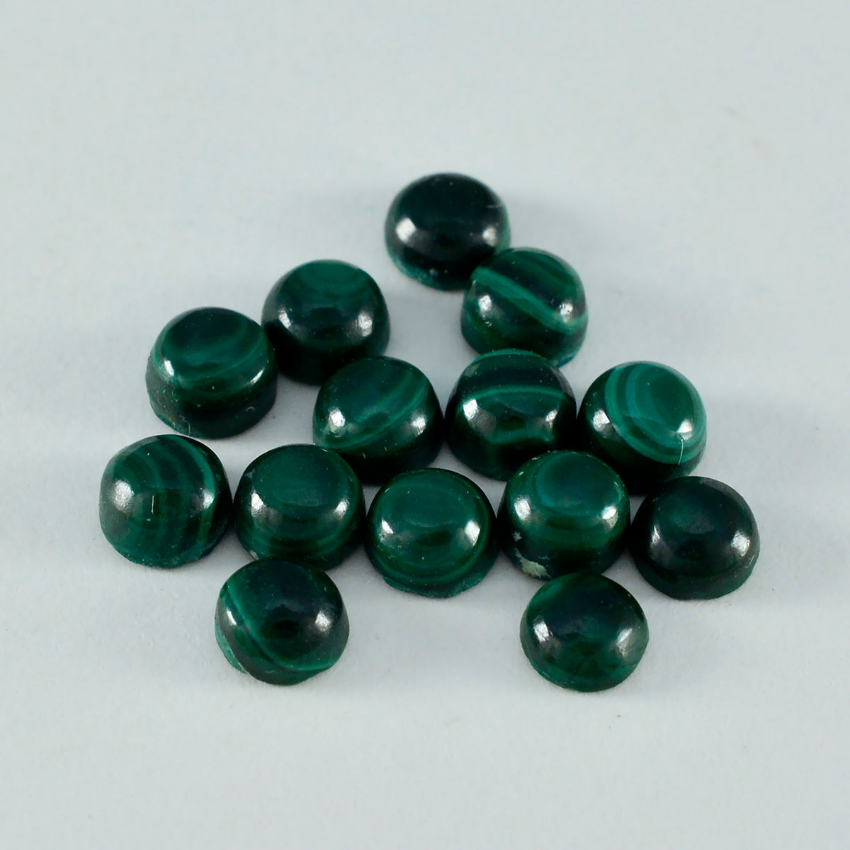 Malachite 10PC Tiny 5x5 MM Round Cabochon Green Genuine semi Precious Loose Gems