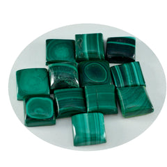 Malachite 1PC Medium 9x9 MM Square Cabochon Green Superior semi Precious Semi Precious Gemstone