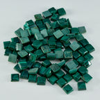 Malachite 10PC Tiny 5x5 MM Square Cabochon Green Fine semi Precious Gems