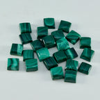 Malachite 1PC Tiny 6x6 MM Square Cabochon Green High Quality semi Precious Loose Gems