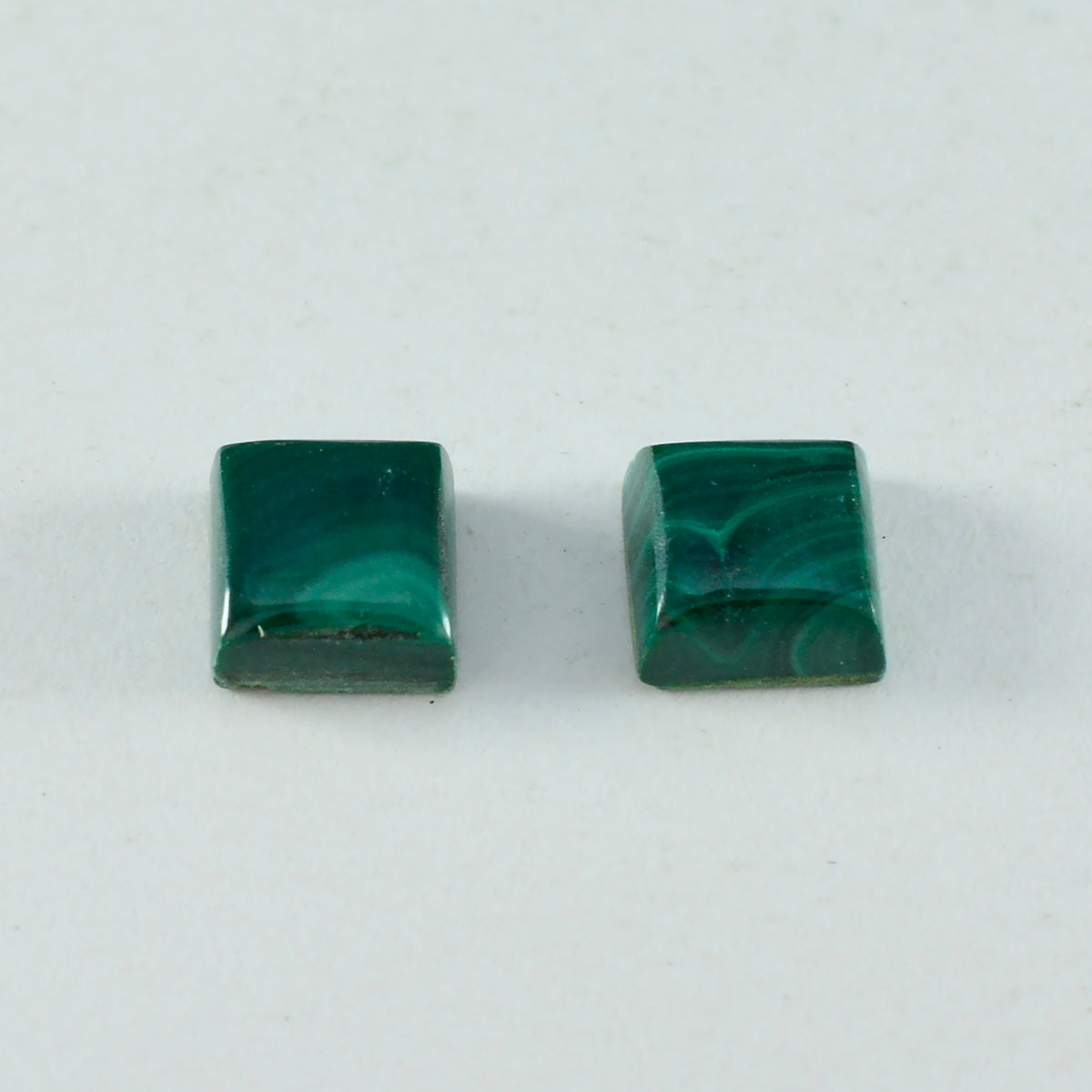 Malachite 1PC Small 8x8 MM Square Cabochon Green Genuine semi Precious Loose Gemstones Huvudsaklig produktbild