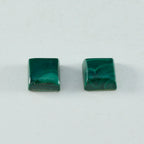 Malachite 1PC Small 8x8 MM Square Cabochon Green Genuine semi Precious Loose Gemstones