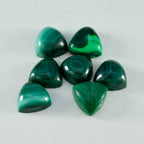 Malachite 1PC Small 7x7 MM Triangle Cabochon Green Luster semi Precious Precious Gemstone