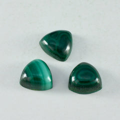 Malachite 1PC Large 11x11 MM Triangle Cabochon Green High Quality semi Precious Loose Gemstones