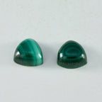 Malachite 1PC Small 8x8 MM Triangle Cabochon Green Lustrous semi Precious Gems