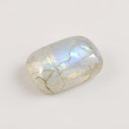 Moonstone 1PC Small 5x10 MM Baguette Cabochon White Brilliant semi Precious Loose Gemstones