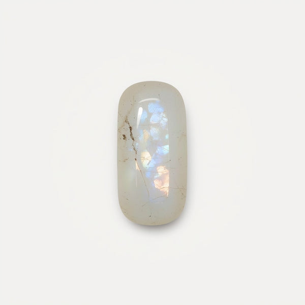 Moonstone 1PC Large 8x16 MM Baguette Cabochon White Splendid semi Precious Gems