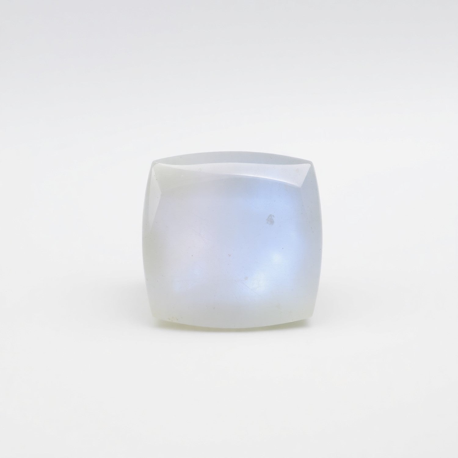 Moonstone 1PC Large 10x10 MM Cushion Cabochon White Polished semi Precious Loose Gemstones メイン画像