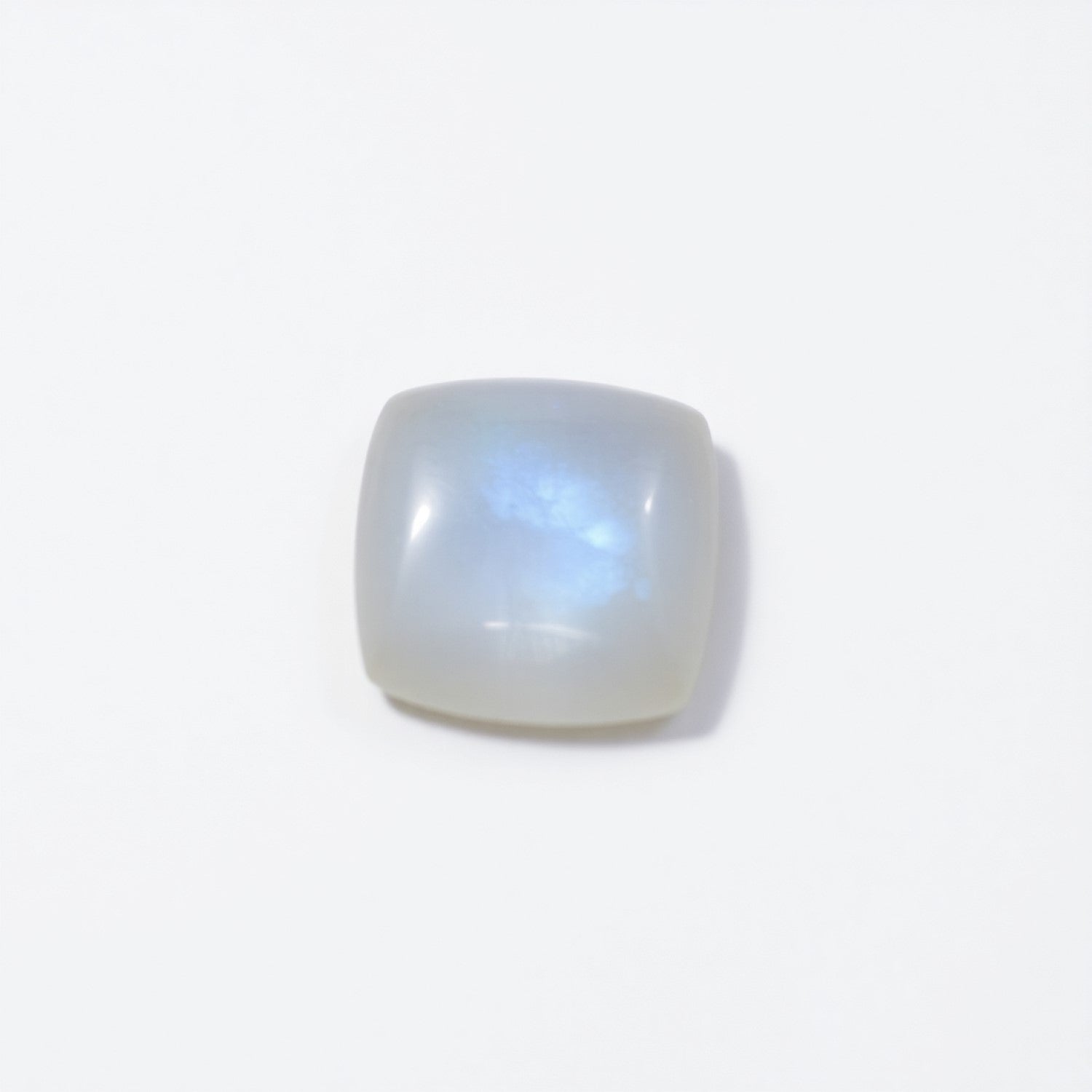 Moonstone 1PC Tiny 6x6 MM Cushion Cabochon White Pure semi Precious Precious Gemstone