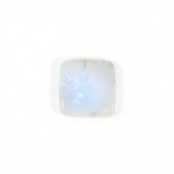 Moonstone 1PC Medium 9x9 MM Cushion Cabochon White Sparkling semi Precious Loose Gemstone