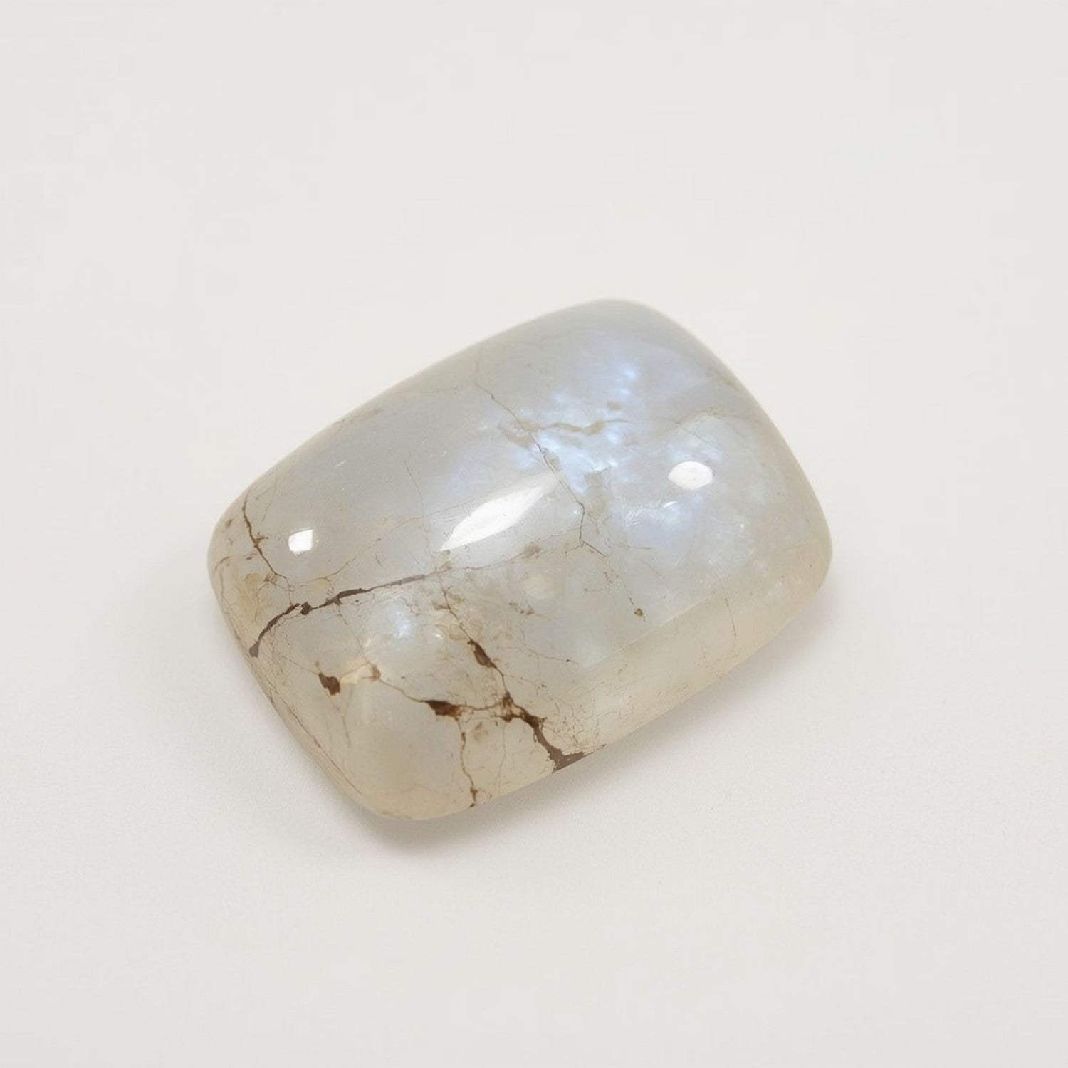 Moonstone 1PC Large 10x12 MM Emerald Cabochon White Luster semi Precious Loose Gems