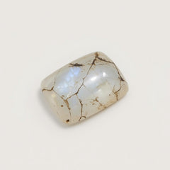 Moonstone 1PC Tiny 5x7 MM Emerald Cabochon White Genuine semi Precious Precious Gemstone